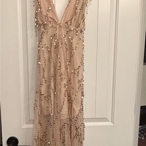 Hello Molly Gold Sequin Dress
